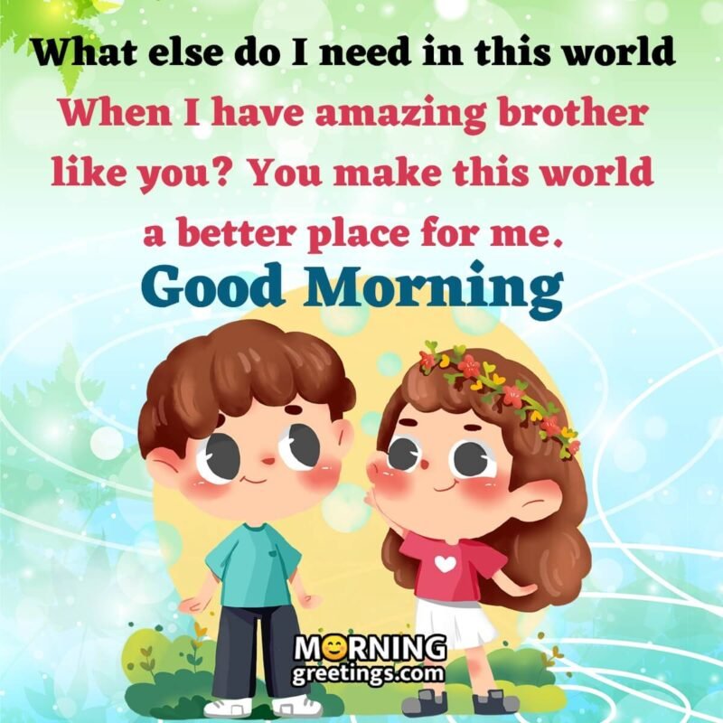 50 Good Morning Wishes for Brother Good Morning Images