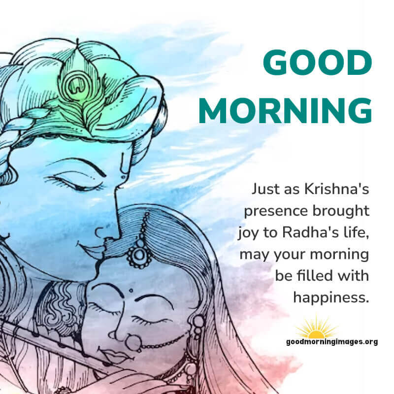 20 Good Morning Radha Krishna Images